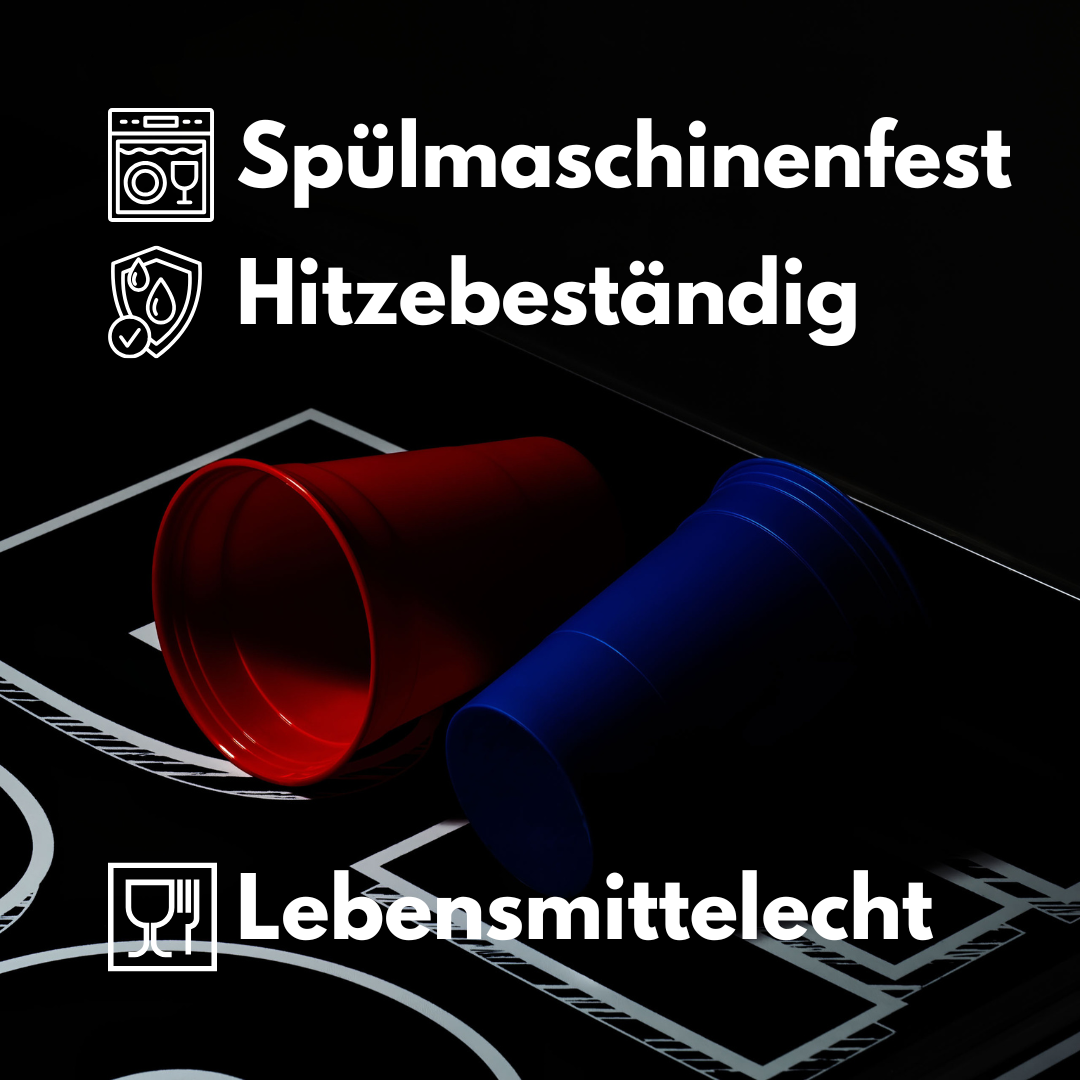 Bierpong-Becher aus Hartplastik, Classic Edition