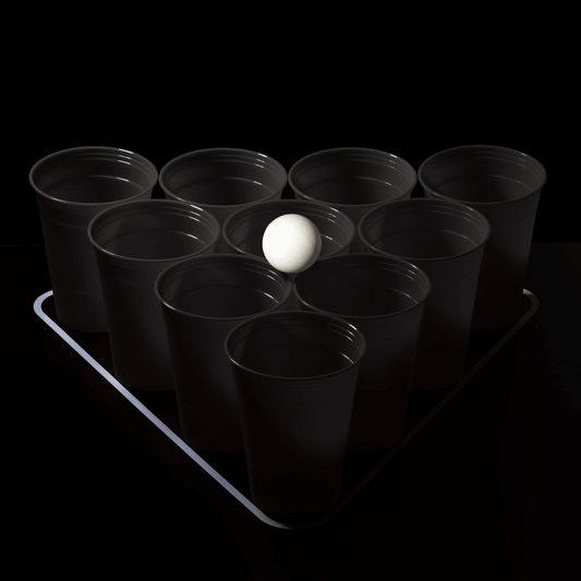 Bierpong-Becher aus Hartplastik, Black Edition - InnoNeeds